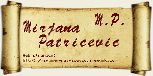 Mirjana Patričević vizit kartica
